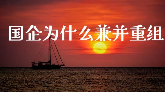 国企为什么兼并重组_https://m.fansifence.com_消费金融_第1张