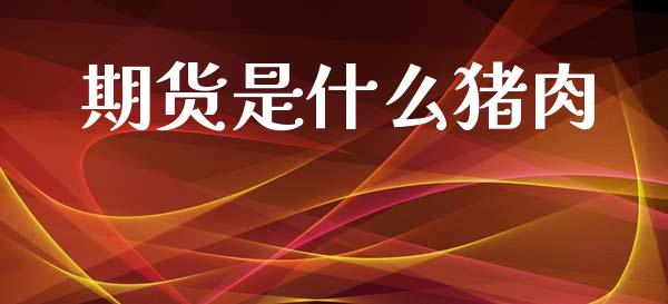期货是什么猪肉_https://m.fansifence.com_公募基金_第1张