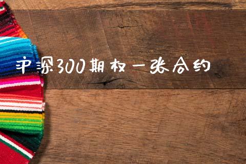 沪深300期权一张合约_https://m.fansifence.com_公募基金_第1张