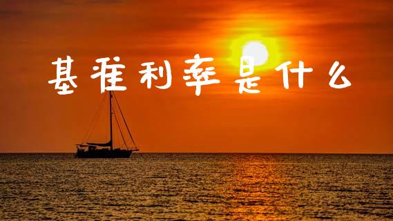 基准利率是什么_https://m.fansifence.com_个股行情_第1张