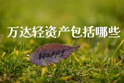 万达轻资产包括哪些_https://m.fansifence.com_贵金属行情_第1张