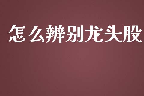怎么辨别龙头股_https://m.fansifence.com_个股行情_第1张