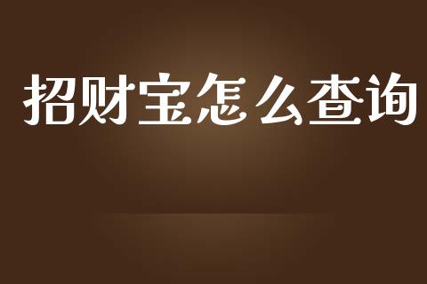 招财宝怎么查询_https://m.fansifence.com_公募基金_第1张