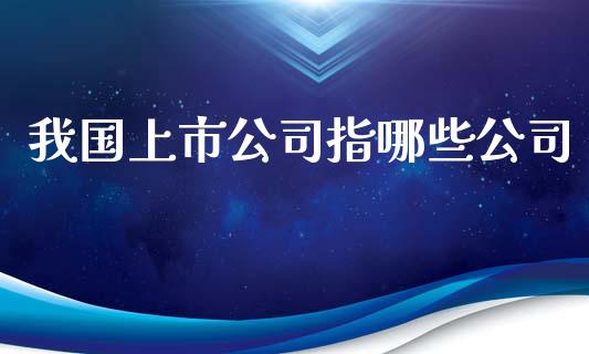 我国上市公司指哪些公司_https://m.fansifence.com_消费金融_第1张
