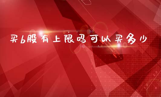 买b股有上限吗可以买多少_https://m.fansifence.com_贵金属行情_第1张
