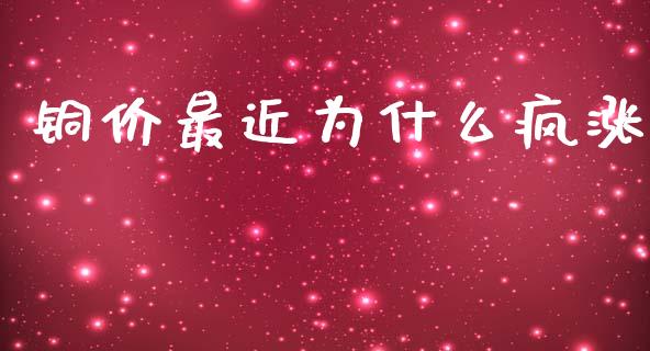 铜价最近为什么疯涨_https://m.fansifence.com_消费金融_第1张