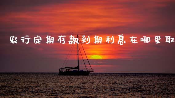 农行定期存款到期利息在哪里取_https://m.fansifence.com_个股行情_第1张