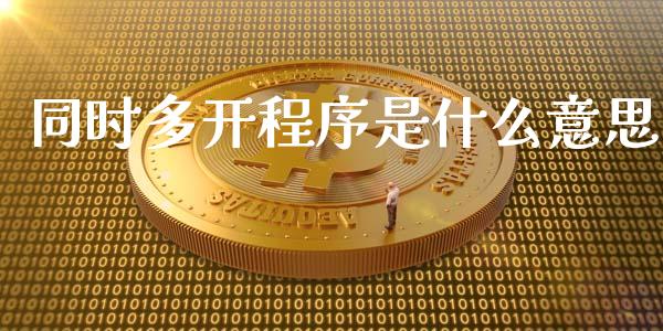 同时多开程序是什么意思_https://m.fansifence.com_贵金属行情_第1张