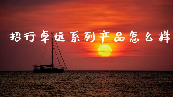 招行卓远系列产品怎么样_https://m.fansifence.com_公募基金_第1张