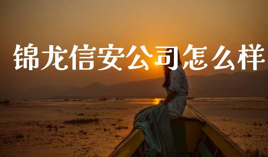 锦龙信安公司怎么样_https://m.fansifence.com_消费金融_第1张