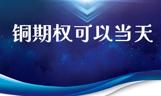 铜期权可以当天_https://m.fansifence.com_个股行情_第1张