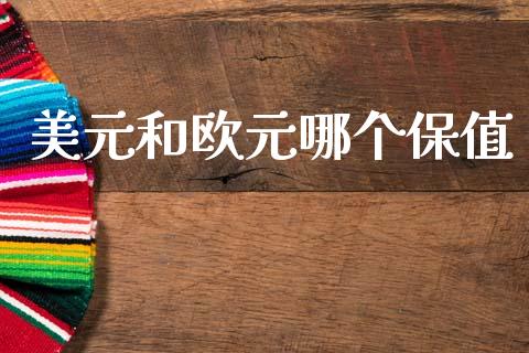 美元和欧元哪个保值_https://m.fansifence.com_公募基金_第1张