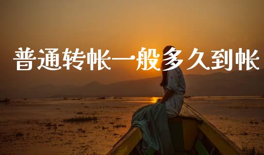 普通转帐一般多久到帐_https://m.fansifence.com_公募基金_第1张