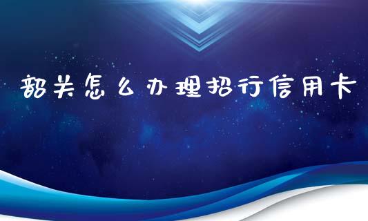 韶关怎么办理招行信用卡_https://m.fansifence.com_消费金融_第1张