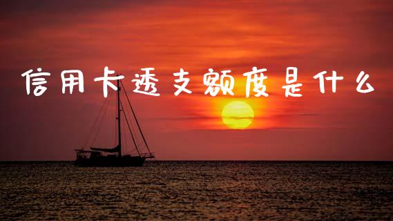 信用卡透支额度是什么_https://m.fansifence.com_公募基金_第1张