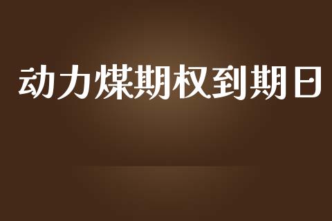 动力煤期权到期日_https://m.fansifence.com_个股行情_第1张