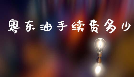 粤东油手续费多少_https://m.fansifence.com_个股行情_第1张
