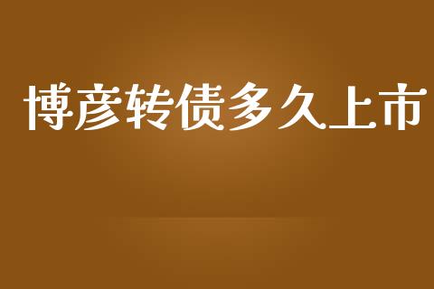 博彦转债多久上市_https://m.fansifence.com_消费金融_第1张