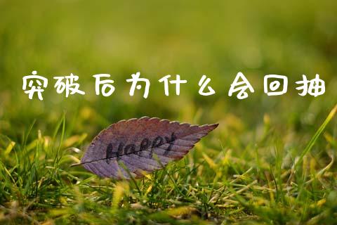 突破后为什么会回抽_https://m.fansifence.com_消费金融_第1张