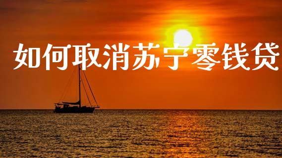 如何取消苏宁零钱贷_https://m.fansifence.com_贵金属行情_第1张
