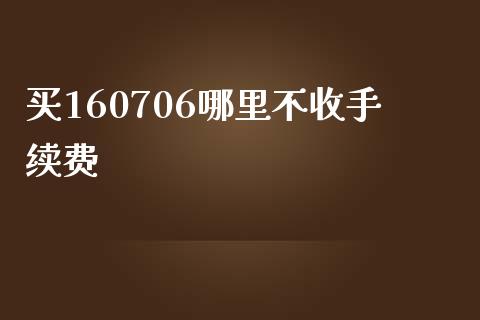 买160706哪里不收手续费_https://m.fansifence.com_消费金融_第1张