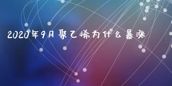 2020年9月聚乙烯为什么暴涨_https://m.fansifence.com_消费金融_第1张