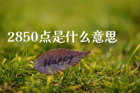 2850点是什么意思_https://m.fansifence.com_消费金融_第1张