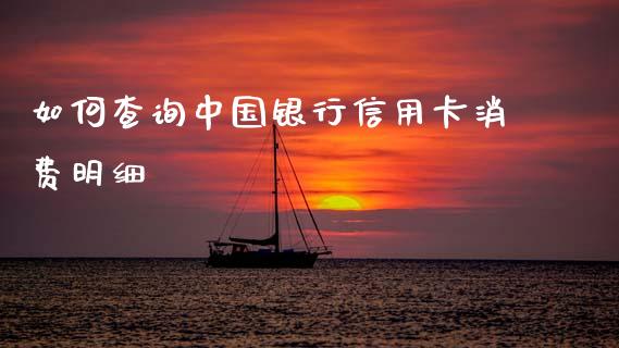 如何查询中国银行信用卡消费明细_https://m.fansifence.com_个股行情_第1张