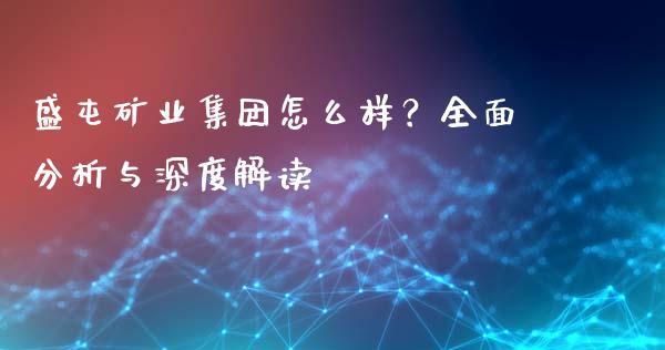 盛屯矿业集团怎么样？全面分析与深度解读_https://m.fansifence.com_公募基金_第1张