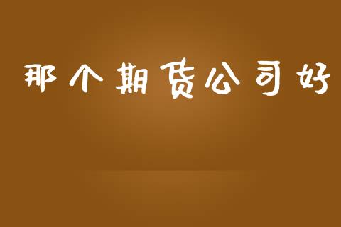 那个期货公司好_https://m.fansifence.com_个股行情_第1张