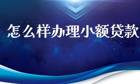 怎么样办理小额贷款_https://m.fansifence.com_公募基金_第1张