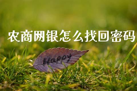 农商网银怎么找回密码_https://m.fansifence.com_公募基金_第1张