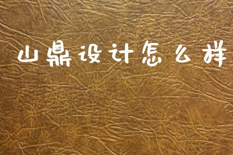 山鼎设计怎么样_https://m.fansifence.com_公募基金_第1张