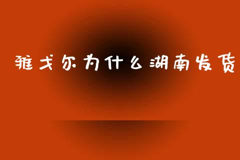 雅戈尔为什么湖南发货_https://m.fansifence.com_公募基金_第1张