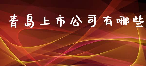 青岛上市公司有哪些_https://m.fansifence.com_消费金融_第1张