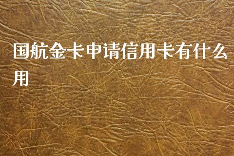 国航金卡申请信用卡有什么用_https://m.fansifence.com_公募基金_第1张