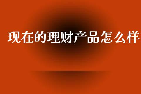 现在的理财产品怎么样_https://m.fansifence.com_公募基金_第1张
