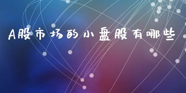 A股市场的小盘股有哪些_https://m.fansifence.com_消费金融_第1张