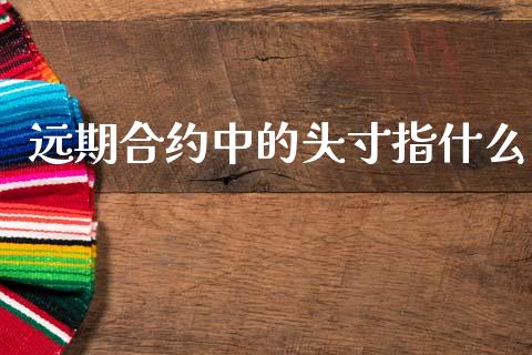 远期合约中的头寸指什么_https://m.fansifence.com_个股行情_第1张