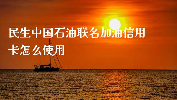 民生中国石油联名加油信用卡怎么使用_https://m.fansifence.com_贵金属行情_第1张