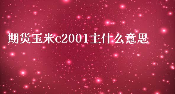 期货玉米c2001主什么意思_https://m.fansifence.com_贵金属行情_第1张
