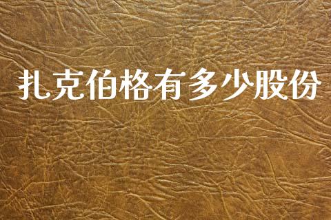扎克伯格有多少股份_https://m.fansifence.com_个股行情_第1张