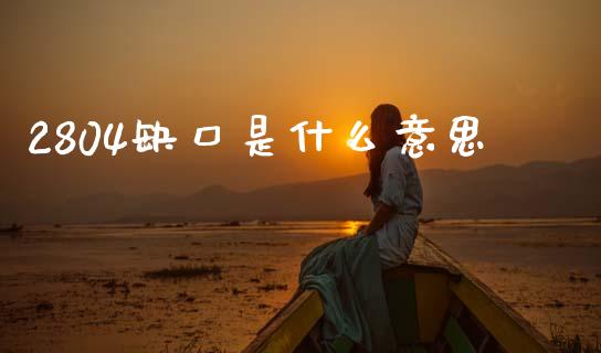 2804缺口是什么意思_https://m.fansifence.com_消费金融_第1张