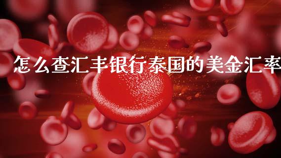 怎么查汇丰银行泰国的美金汇率_https://m.fansifence.com_个股行情_第1张