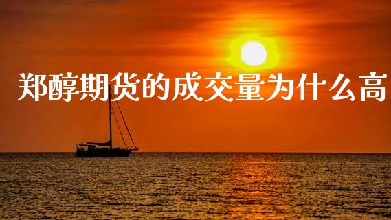 郑醇期货的成交量为什么高_https://m.fansifence.com_贵金属行情_第1张