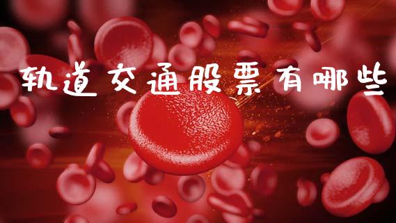 轨道交通股票有哪些_https://m.fansifence.com_个股行情_第1张