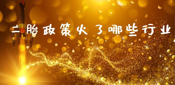 二胎政策火了哪些行业_https://m.fansifence.com_公募基金_第1张