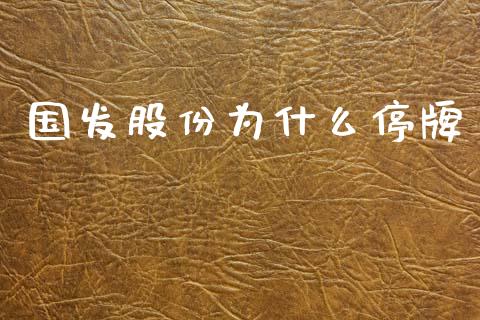 国发股份为什么停牌_https://m.fansifence.com_个股行情_第1张
