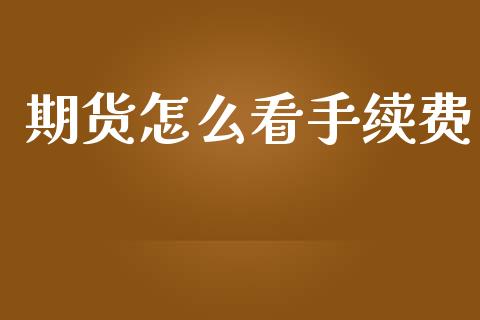 期货怎么看手续费_https://m.fansifence.com_个股行情_第1张