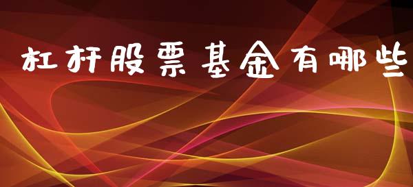 杠杆股票基金有哪些_https://m.fansifence.com_消费金融_第1张